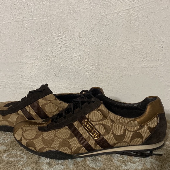 Coach Katelyn Gold/tan/dark brown shoes 9.5 M+🕶Quay Gradient Glow-up w case - Picture 3 of 17